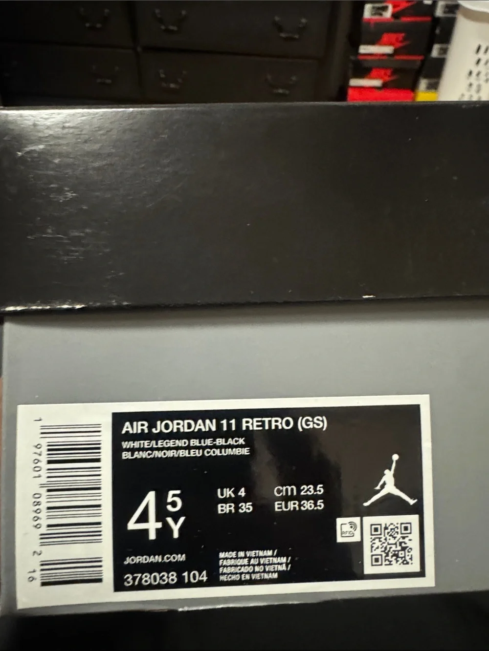 Air Jordan 11 GS Legend blue/Columbia High-Top Sneakers - Brand New